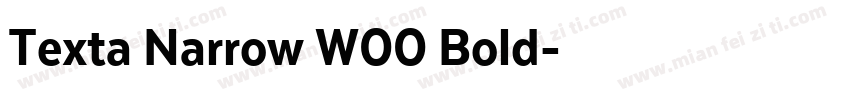 Texta Narrow W00 Bold字体转换